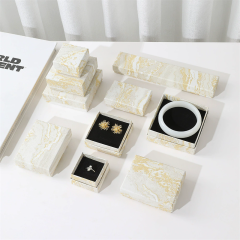 Moyi Packaging Marble Pattern Jewelry Box Custom Luxury Packaging For Jewelry