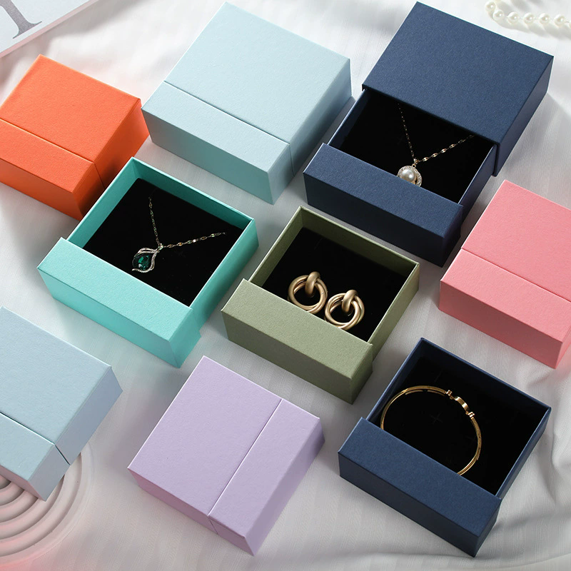 Wholesale Stackable Jewelry Box Custom Color Matte Paper Gift Box By Moyi Packaging