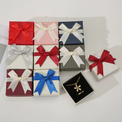 Premium Vibrant Jewelry Gift Box Wuth Matching Bow Detail Fine Jewelry Pachaging By Moyi