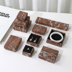 Moyi Packaging Marble Pattern Jewelry Box Custom Luxury Packaging For Jewelry