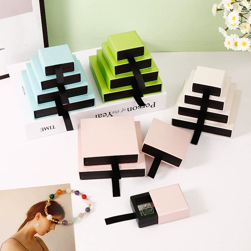 Wholesale Stackable Jewelry Box Custom Hanging Display Paper Gift Box By Moyi Packaging