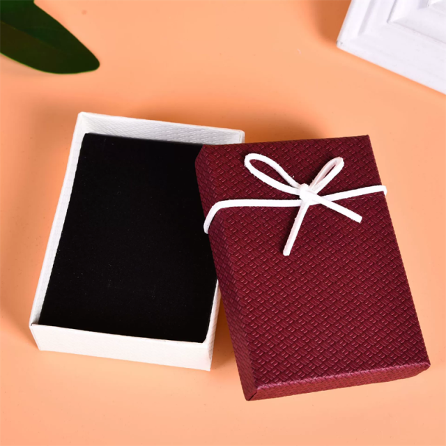 Premium Two-Tone Jewelry Box With Elegant Ribbons Custom Color Combinations By Moyi