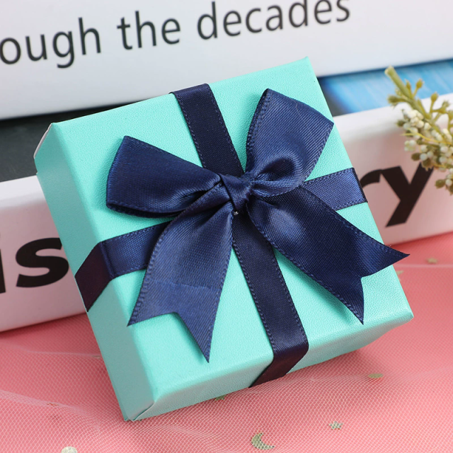 Premium Square Fift Box With Large Bow Customizable For Jewelry By Moyi Packaging