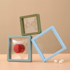 Wholesale 3D Floating Jewelry Box Transparent PE Film Display Packaging By Moyi
