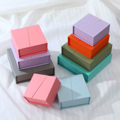 Magnetic Closure Flip Top Jewelry Box Matte Paper Gift Packaging By Moyi
