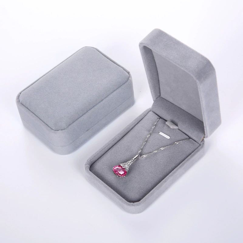 Moyi Velvet Long Necklace Box Elegant Pendant Jewelry Packaging