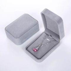 Moyi Velvet Long Necklace Box Elegant Pendant Jewelry Packaging