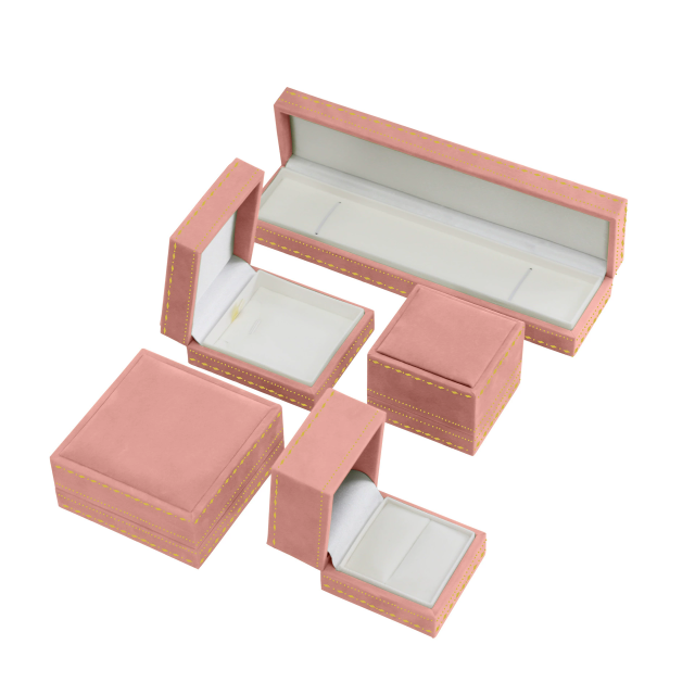 Moyi Luxury Velvet Jewelry Box Set Elegant Presentation Case For Necklace & Bracelets