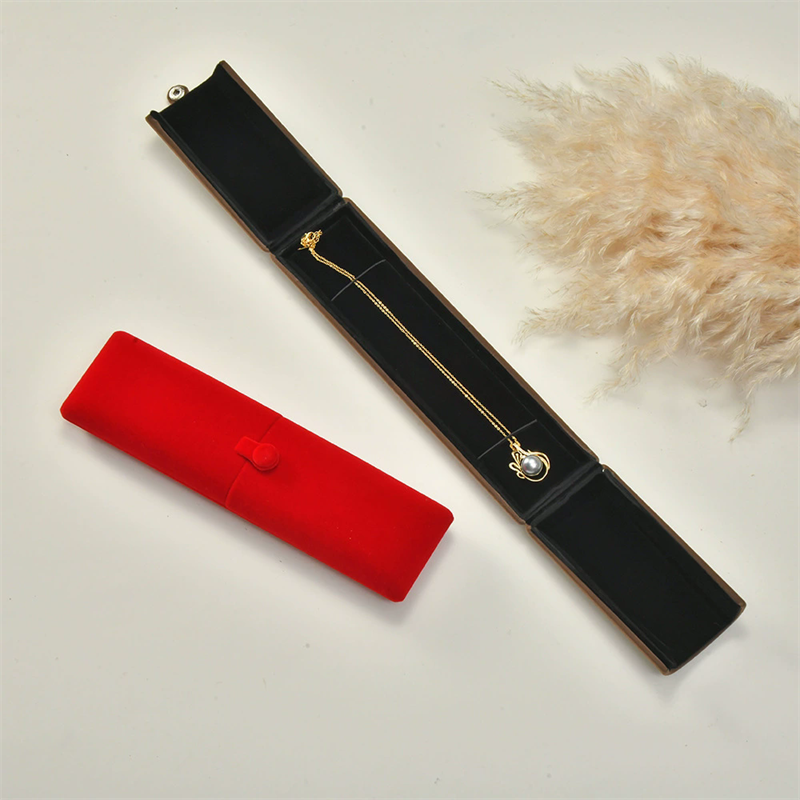 Moyi Luxury Velvet Double-open Jewelry Box Premium Ring & Necklace Gift Packaging