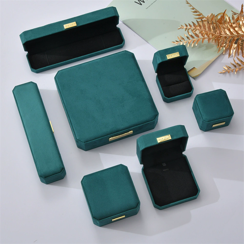 Moyi Luxury Velvet Jewelry Box Set Complete Packaging For Rings Necklaces & Bracelets