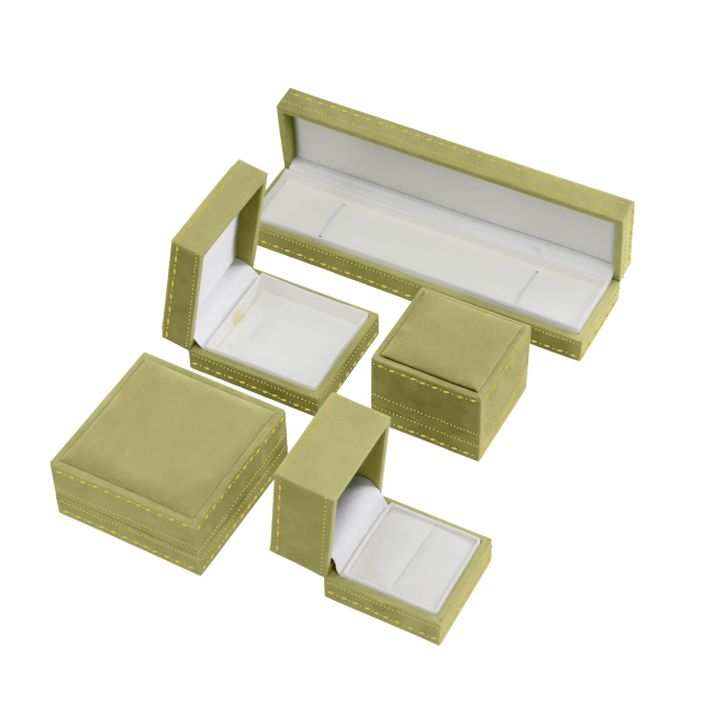 Moyi Luxury Velvet Jewelry Box Set Elegant Presentation Case For Necklace & Bracelets