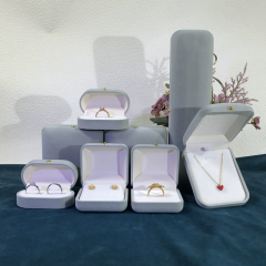 Moyi Luxury Velvet Jewelry Box Set Premium Ring Pendant & Bracelet Display Packaging
