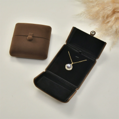 Moyi Luxury Velvet Double-open Jewelry Box Premium Ring & Necklace Gift Packaging