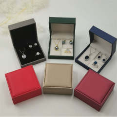 Moyi Luxury PU Leather Jewelry Box Premium Gift Packaging For Ring Necklace & Earring