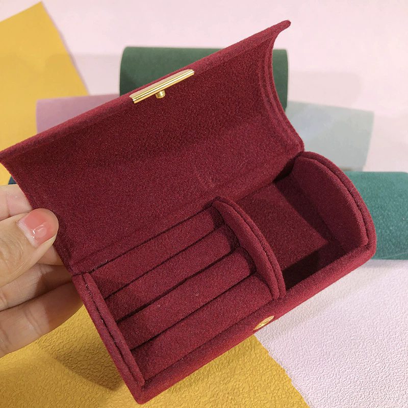 Moyi Premium Velvet Travel Jewelry Box Elegant Storage For Jewelry & Accessories