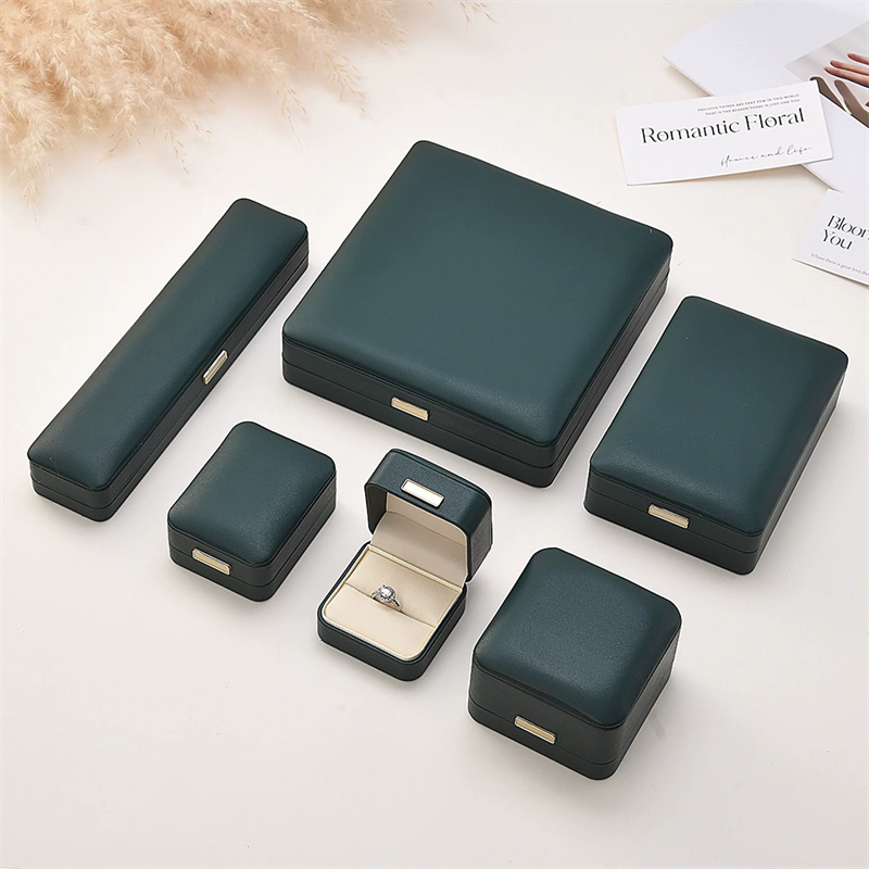 Moyi Packaging Luxury Leather Jewelry Storage Box Set Custom Logo For Retail & Weddings