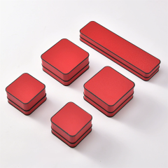 Moyi Wholesale Custom PU Leather Jewelry Box Bulk Packaging For Ring Necklace & Earring