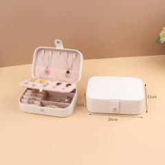 Moyi Multi-Layer Travel Jewelry Box With Compartment Large Capacity Organizer For Ring & Necklace