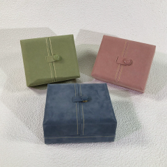 Moyi Double Open Jewelry Box Premium Velvet Storage Organizer For Ring Earring & Necklace