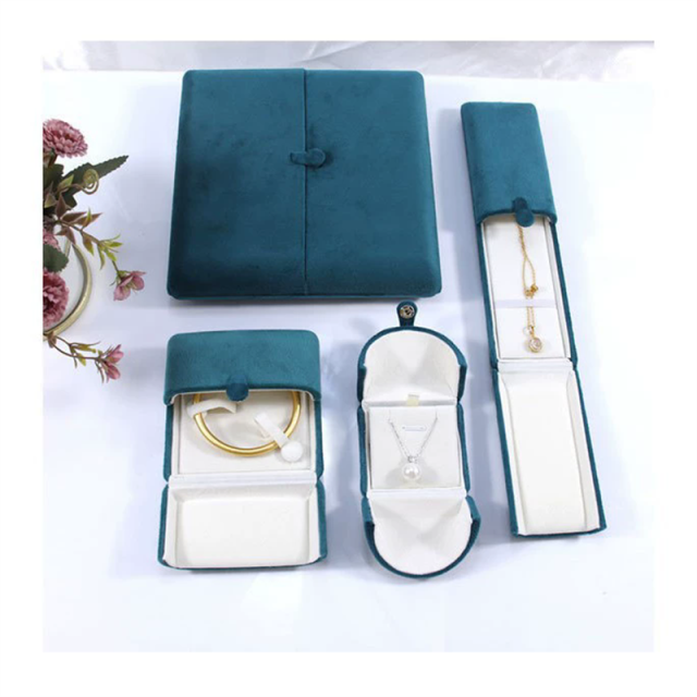 Moyi Velvet Jewelry Travel Organizer Set Portable Jewelry Storage Case For Rings & Nelacklaces