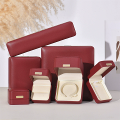 Moyi Packaging Luxury Leather Jewelry Storage Box Set Custom Logo For Retail & Weddings