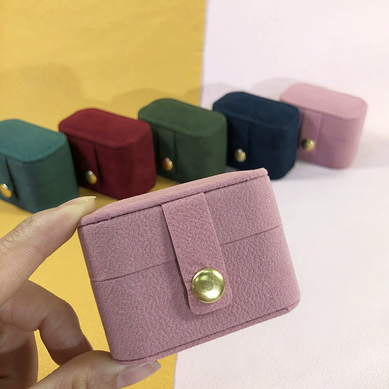 Moyi Velvet Travel Jewelry Box Compact Storage For Travel & Daily Use