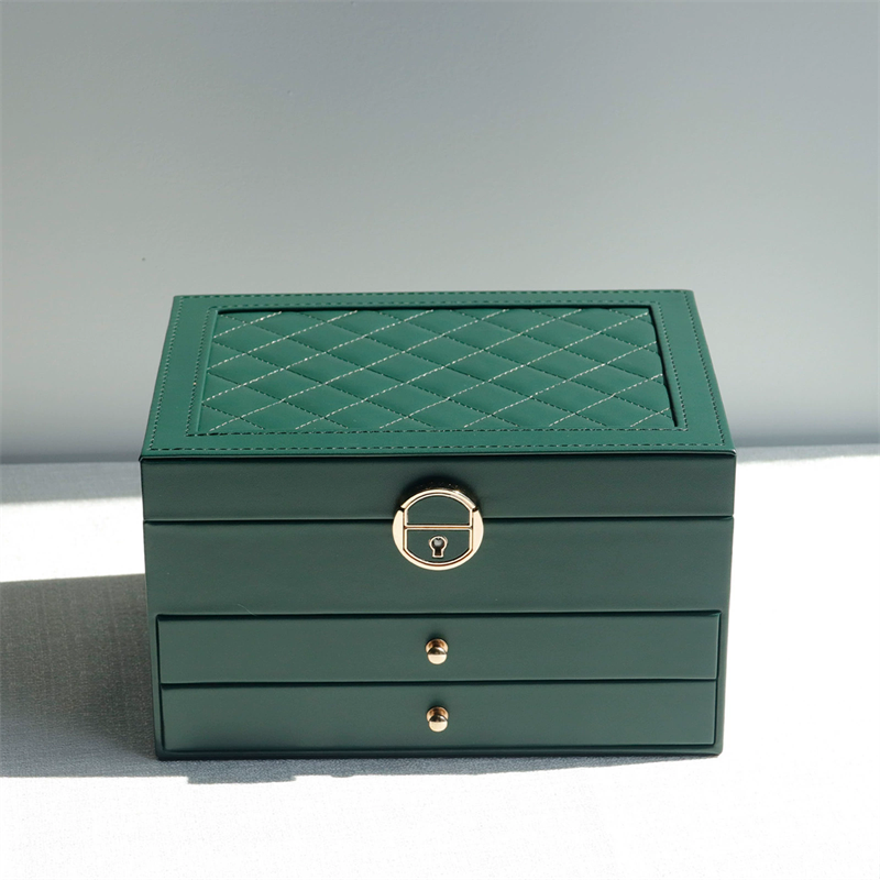 Moyi Multi-Layer Jewelry Box With Drawers Large Capacity Travel Organizer With Lock For Ring & Necklace
