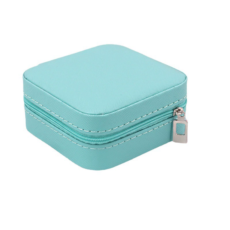 Moyi Portable Travel Jewelry Box Mini PU Leather Jewelry Organizer Case For Ring & Necklace