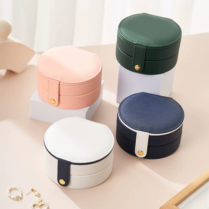 Moyi Multi-Layer Travel Jewelry Box With Compartment Large Capacity Organizer For Ring & Necklace