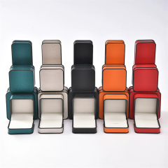 Moyi Wholesale Custom PU Leather Jewelry Box Bulk Packaging For Ring Necklace & Earring