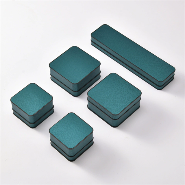 Moyi Wholesale Custom PU Leather Jewelry Box Bulk Packaging For Ring Necklace & Earring