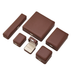 Moyi Packaging Luxury Leather Jewelry Storage Box Set Custom Logo For Retail & Weddings