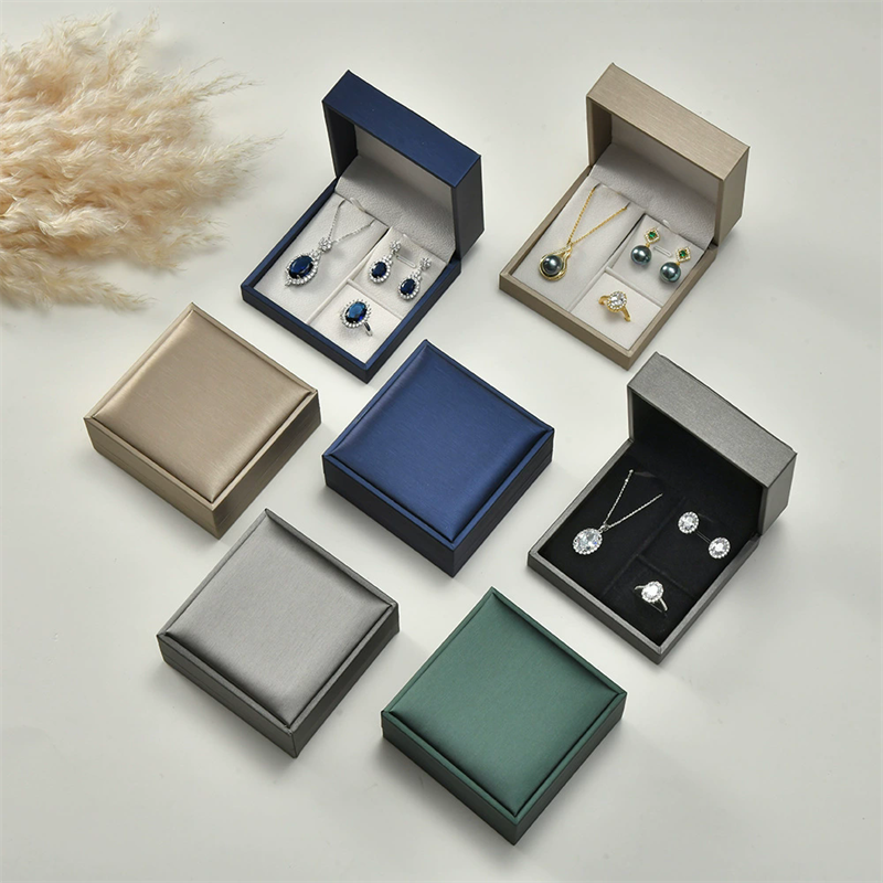 Moyi Luxury PU Leather Jewelry Box Premium Gift Packaging For Ring Necklace & Earring