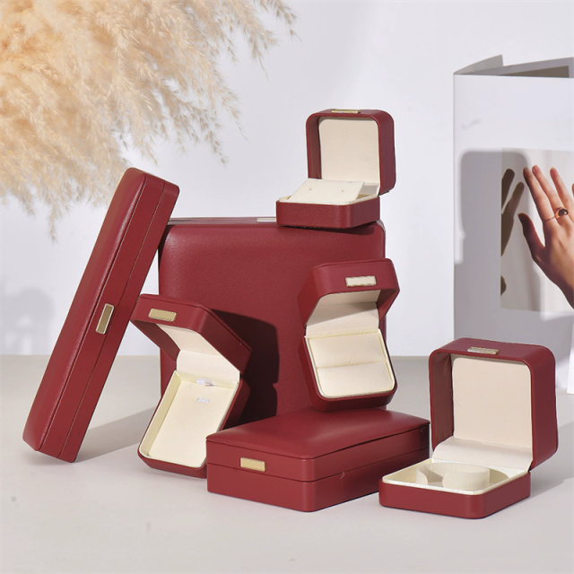 Moyi Packaging Luxury Leather Jewelry Storage Box Set Custom Logo For Retail & Weddings