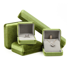 Moyi Luxury Velvet Jewelry Box Set Premium Gift Packaging For Ring Necklace & Earring