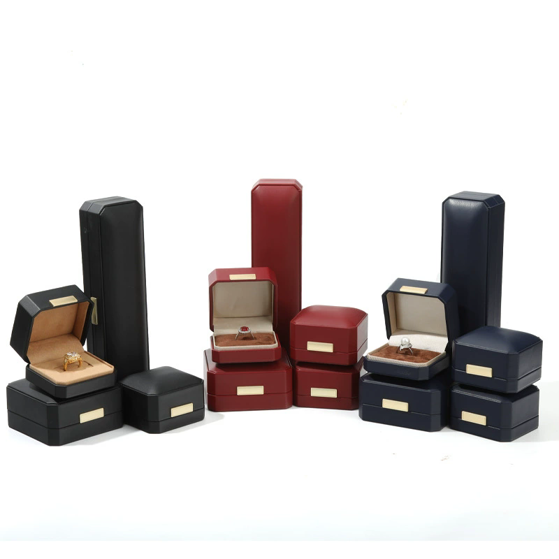 Moyi Premium Leather Jewelry Box Luxury Packaging For Ring Earring Necklace & Bracelet