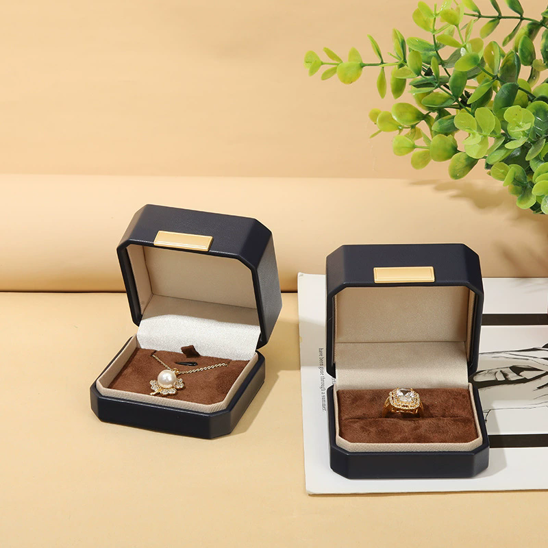Moyi Premium Leather Jewelry Box Luxury Packaging For Ring Earring Necklace & Bracelet