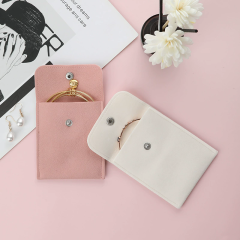 Moyi Premium Snap Button Velvet Jewelry Pouch Foldable Storage Bag For All Jewelry