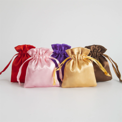 Moyi Satin Drawstring Pouch Bags Luxury Jewelry Gift Bags For Small Items Storage