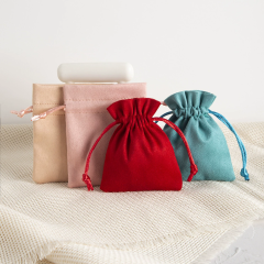 Moyi Velvet Drawstring Pouches Multi-color Soft Bags For Jewelry Packaging & Gifting