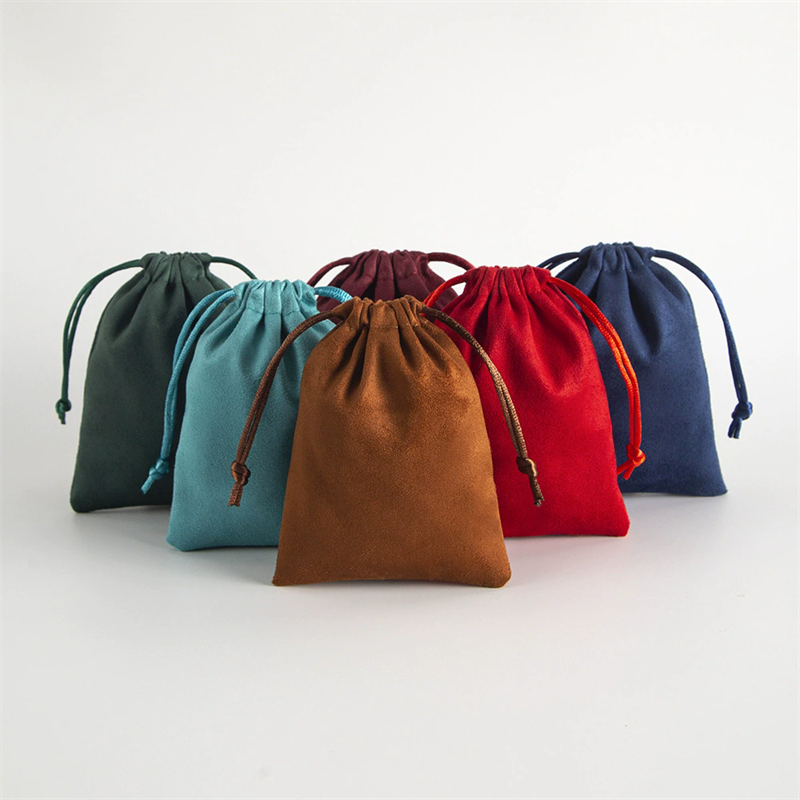 Moyi Velvet Drawstring Jewelry Pouch Bag Multi-color Soft Gift Bag For Ring & Necklace