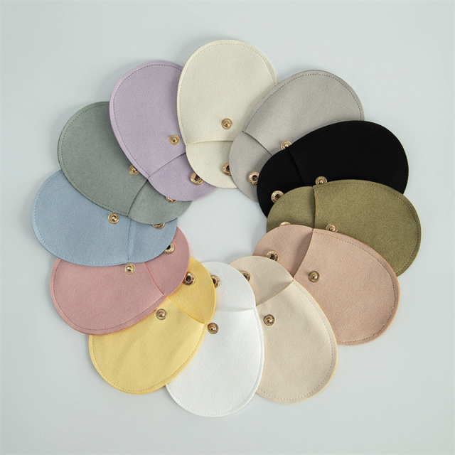 Moyi Wholesale Half Round Jewelry Pouch Custom Color Jewelry Packaging Bag