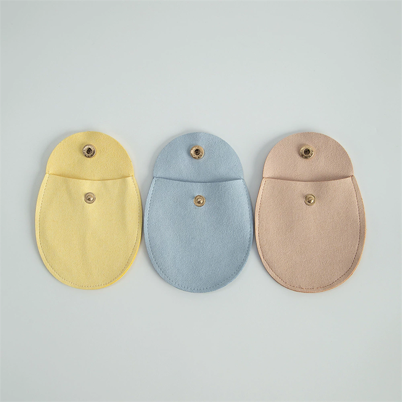 Moyi Wholesale Half Round Jewelry Pouch Custom Color Jewelry Packaging Bag