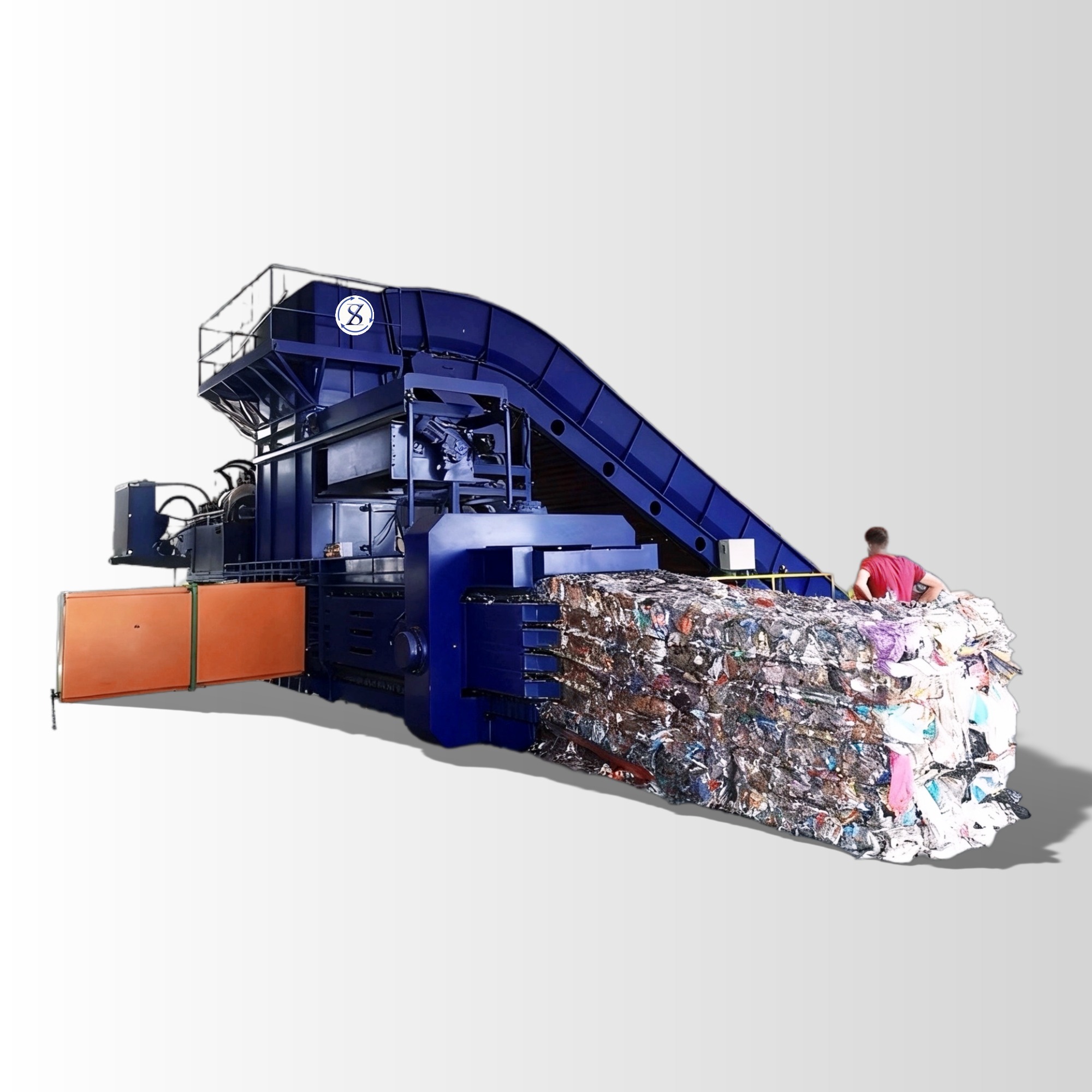 Large sized&Medium sized Semi Automatic Balers With Closed End