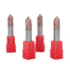 60 90 120 degree tungsten carbide chamfer end mill for