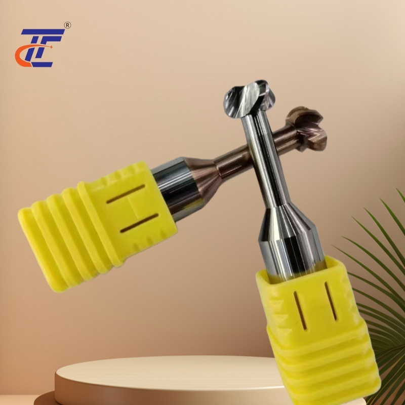 58° Extended Tungsten Carbide Alloy T-Slot Ball End Mills for R3 R4 R5 R6 Aluminum/Steel
