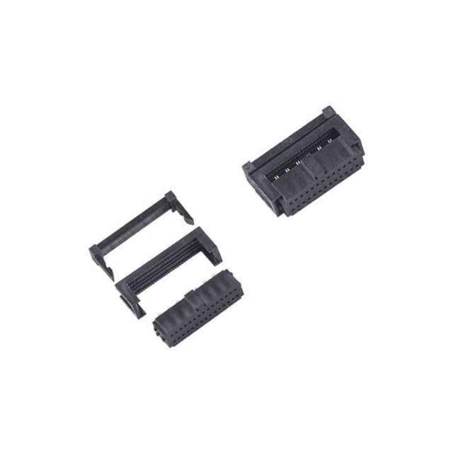 LECHUAN 10-Pin IDC Female Header Socket 2.54mm Pitch Flat Ribbon Cable Wire Board Connector Product Category Connectors