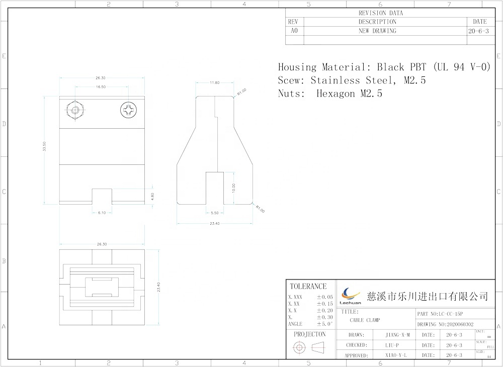 LECHUAN Industrial Control Connector Accessories 15 Way Mini Universal Mate-N-Lok Connector 316455-1 316454-1 Cable Clamp