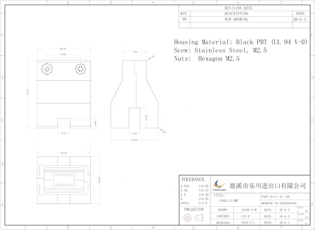 LECHUAN Industrial Control Connector Accessories 15 Way Mini Universal Mate-N-Lok Connector 316455-1 316454-1 Cable Clamp