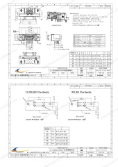 LECHUAN 14Pin SCSI MDR Female Connector D-Sub Micro-D Receptacle for PCB Mount 10214-52A2PL